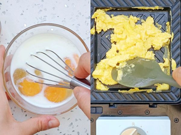 芝士滑蛋三明治