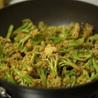 豆鼓花菜的做法