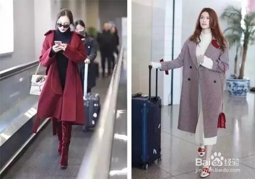 王凯丽长大衣里面套裙子,竟然这么好看!