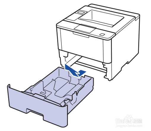 兄弟HL-5590DN打印机如何将纸张装入纸盒并打印