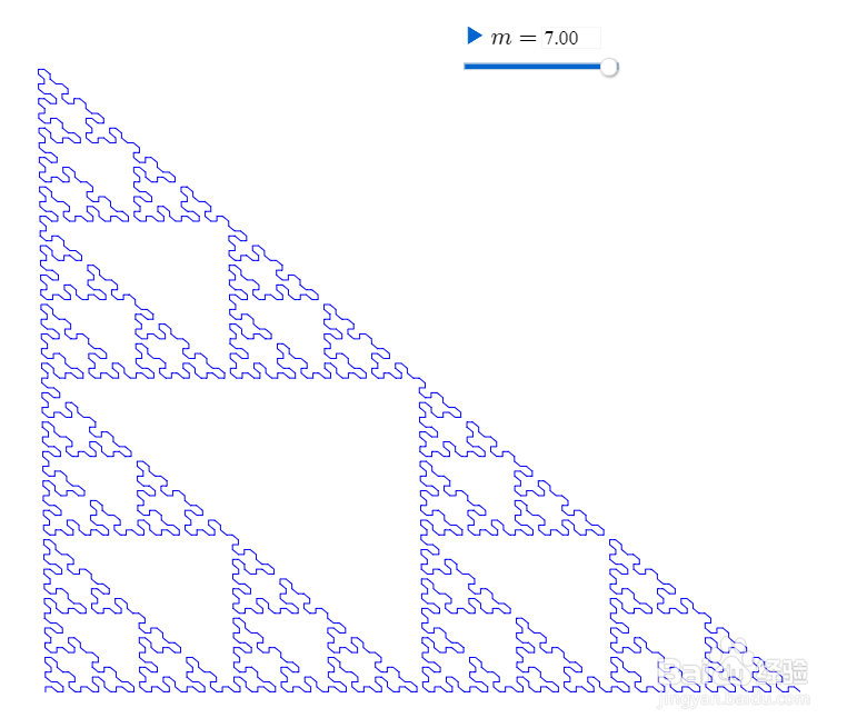 【网络画板】Sierpinski三角形的一笔画构造