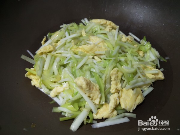 广东韭黄炒滑蛋的做法