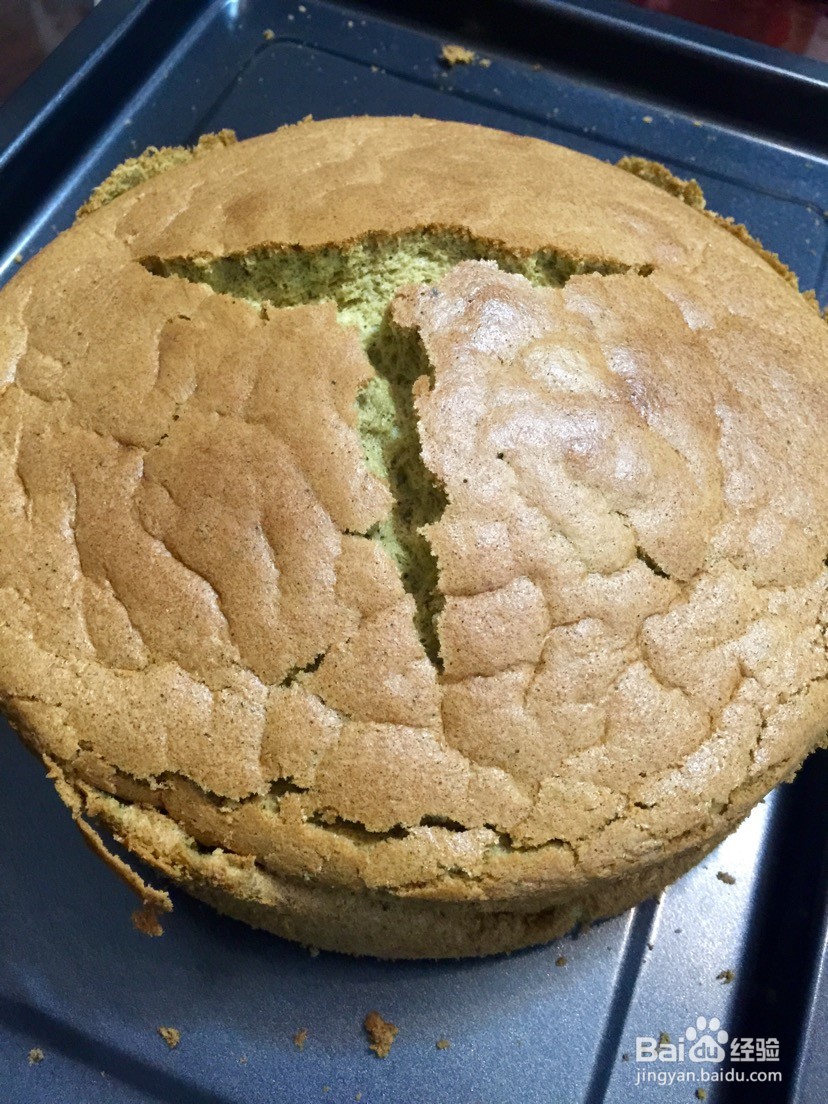 抹茶戚风蛋糕的做法