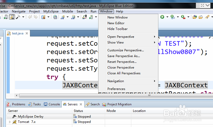MyEclipse如何新增tomcat服务