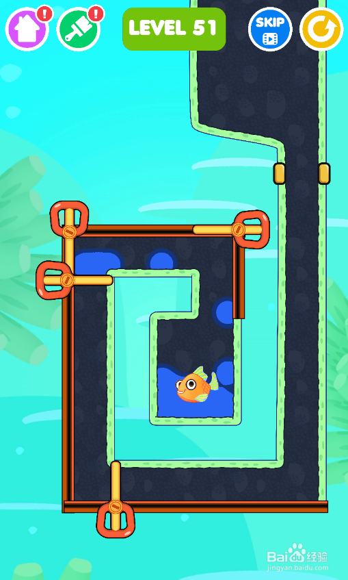 怎样通过Save The Fish的LEVEL 51