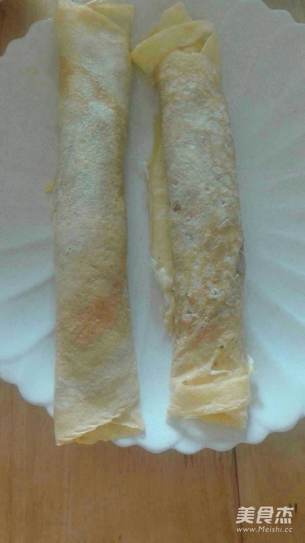 鸡蛋虾肉卷的做法
