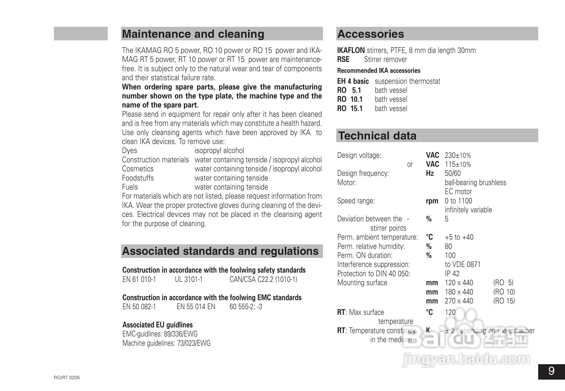 IKA RO10高效10点磁力搅拌器使用说明书