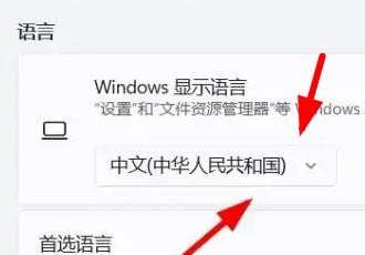Windows11怎么设置显示的语言