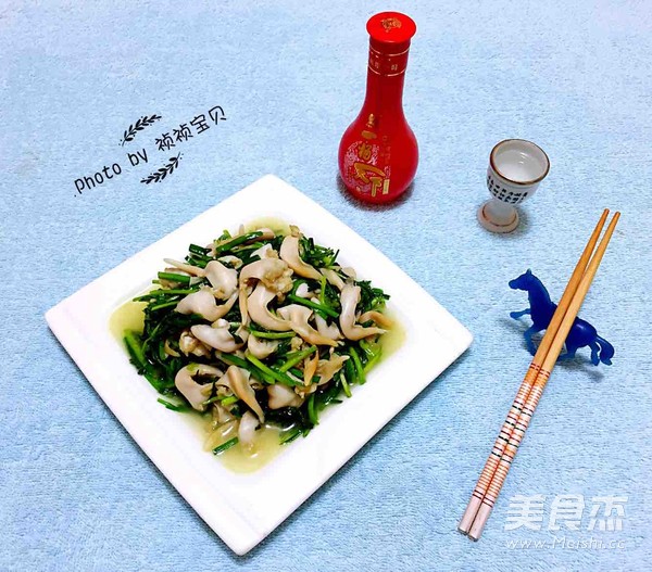 韭菜炒鸟贝的做法