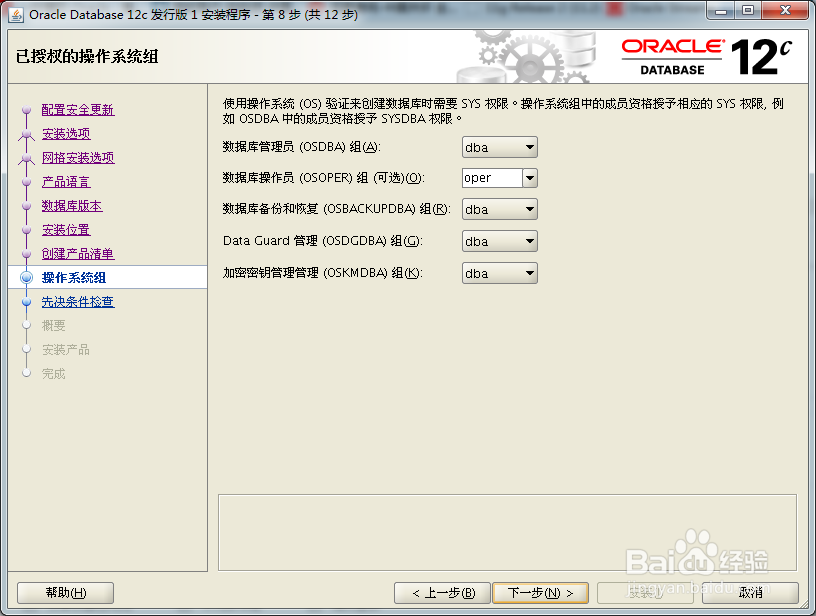 Linux 平台安装Oracle Database 12c详细步骤