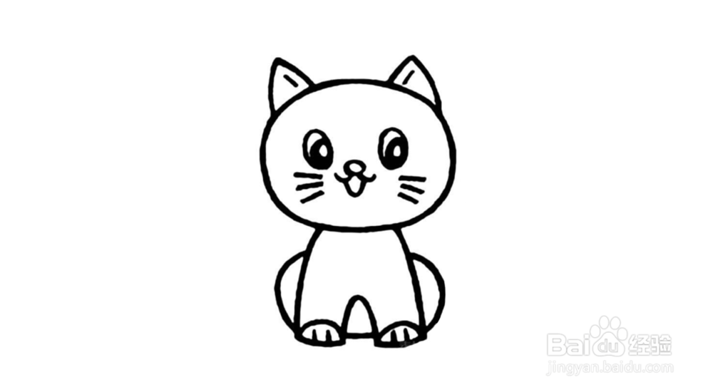 小猫简笔画怎么画