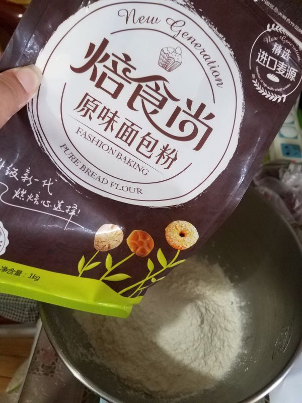 玫瑰花花环面包