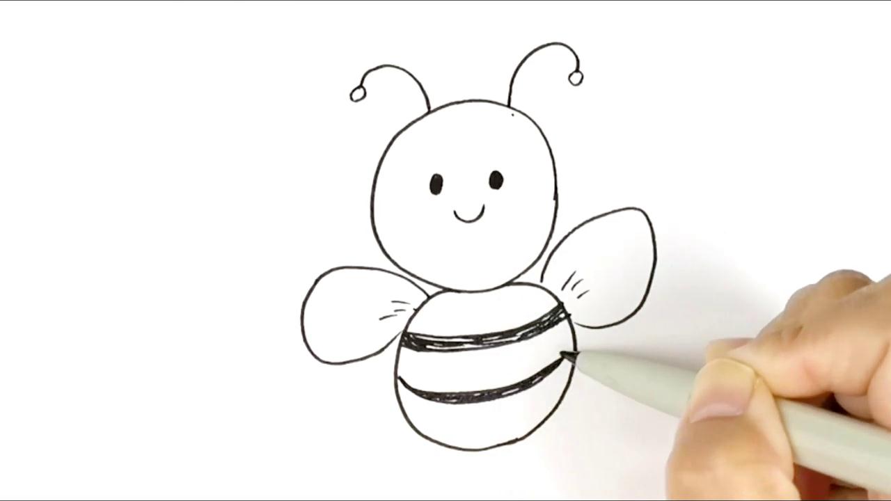 怎样画小蜜蜂