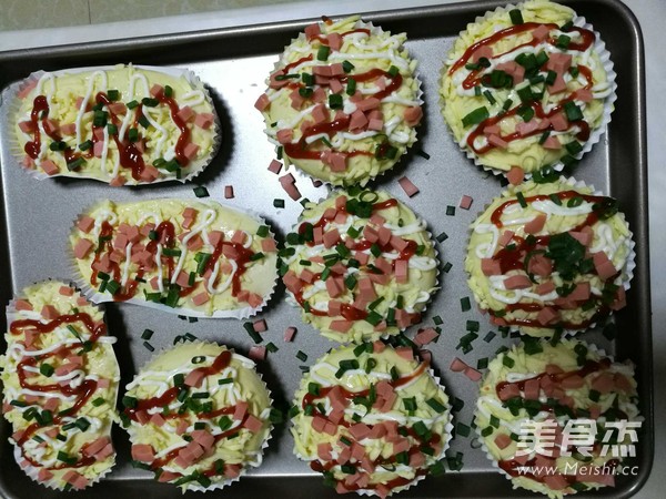 葱香芝士火腿面包