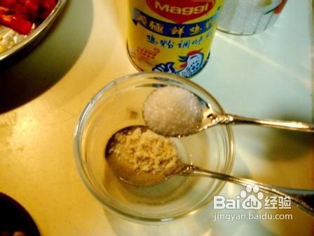 榛仁青豆炒鱼糜