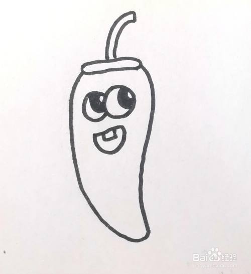 画一个可爱的小辣椒