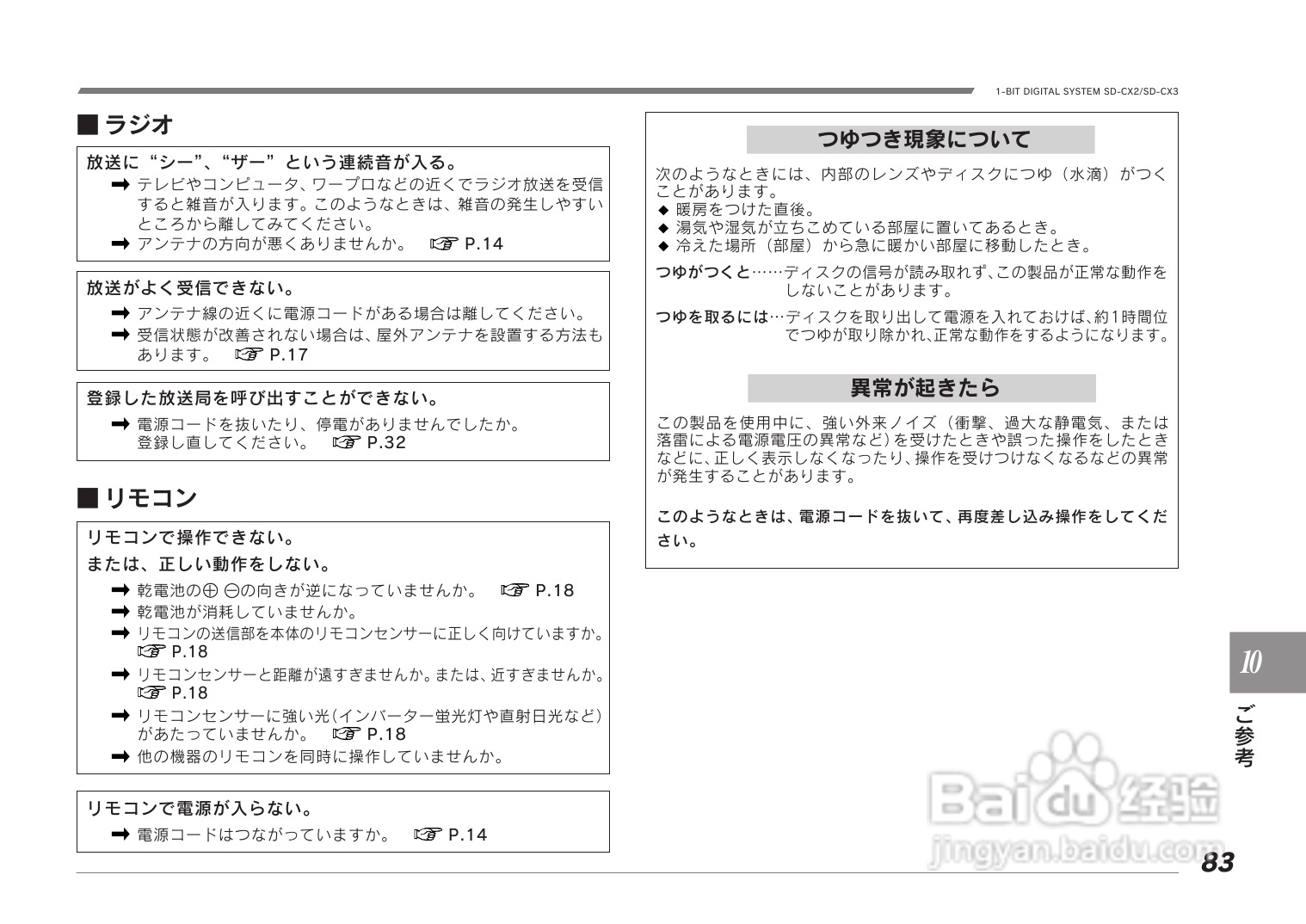 SHARP SD-CX2/CX3音响使用说明书:[5]