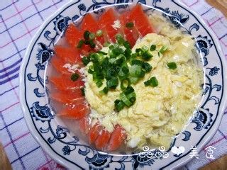 快手营养早餐面——三文鱼蛋花面