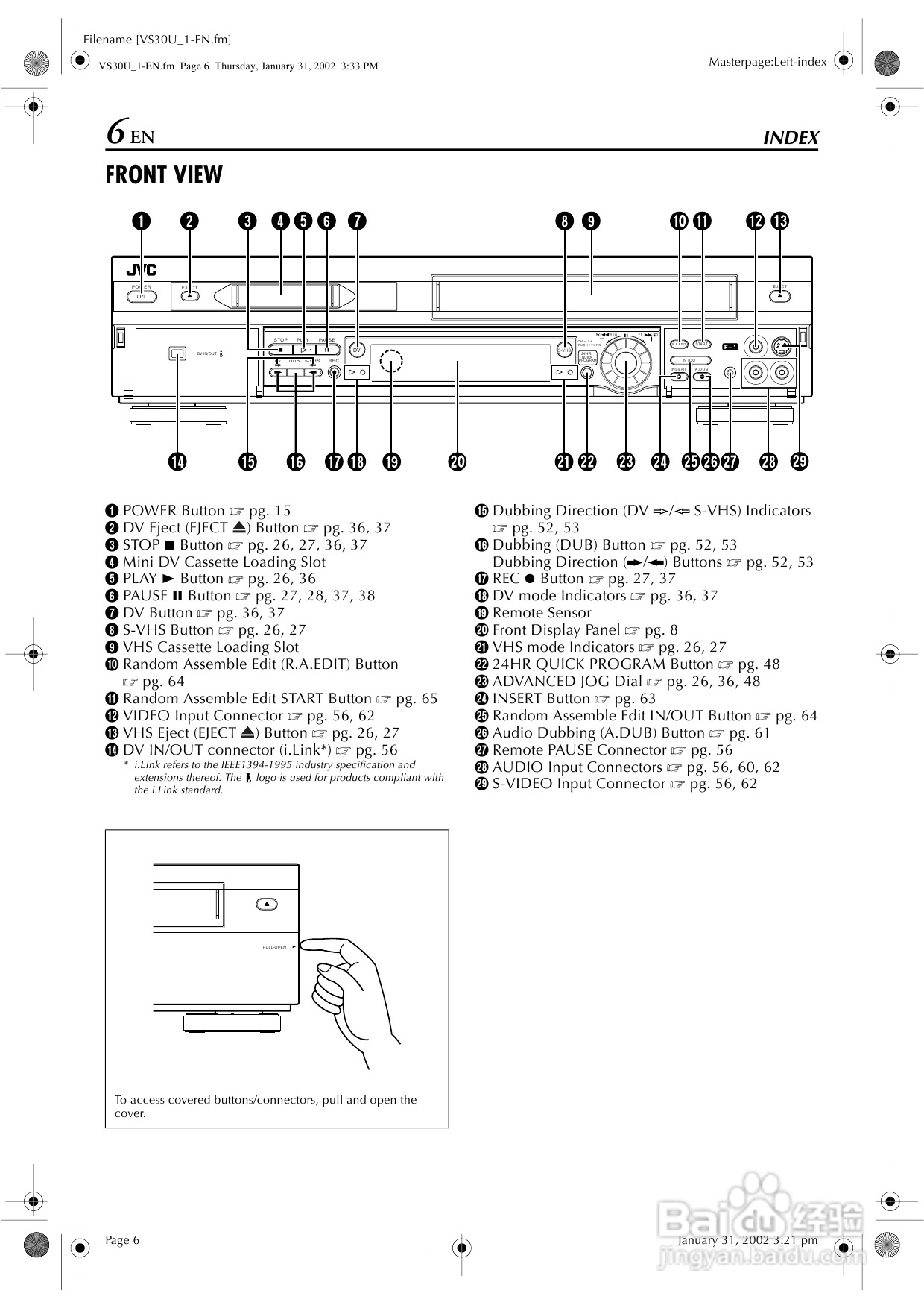 JVC SR-VS30U播放机说明书:[1]