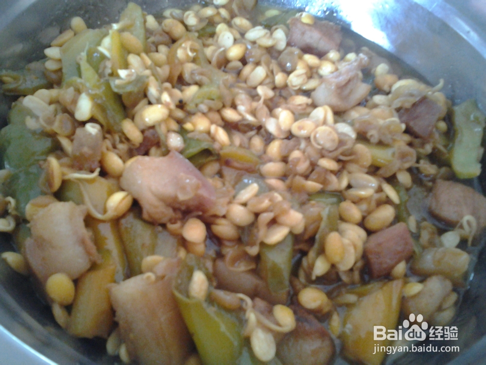 肉炒黄豆芽尖椒