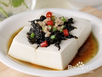 动植物蛋白的完美组合 鲜嫩爽滑蒸豆腐