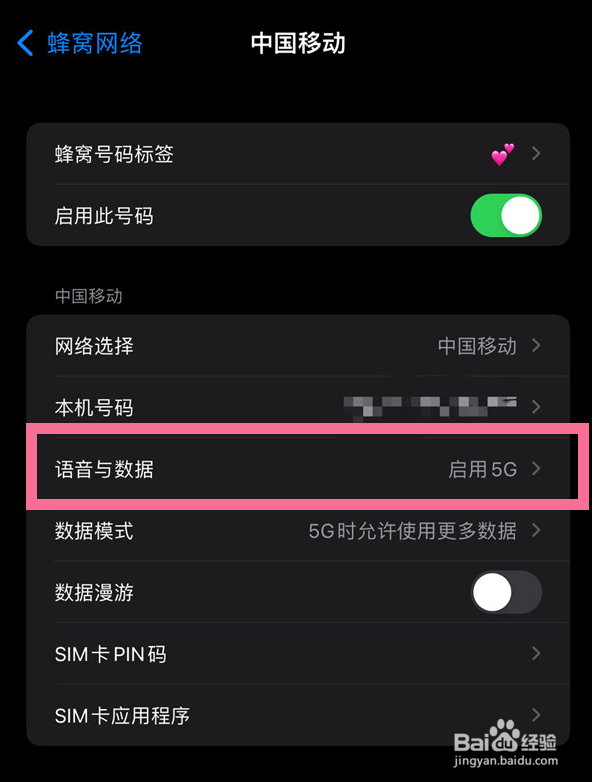 苹果手机怎么把5g网络改成4g网络