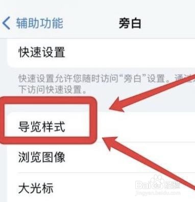 怎么设置iphone单一导览样式
