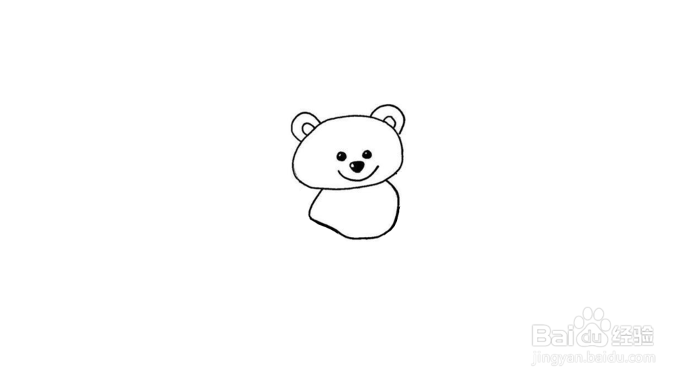 憨态可掬大熊猫简笔画画法