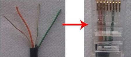 4十2监控线怎么接线