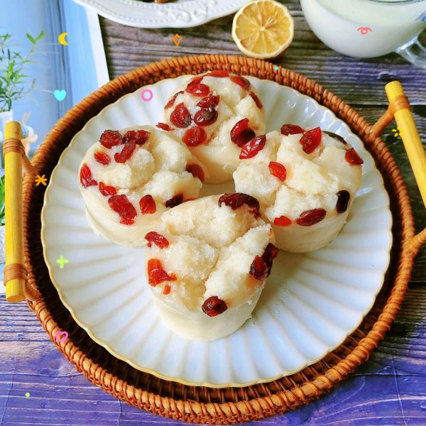 蔓越莓开花米糕