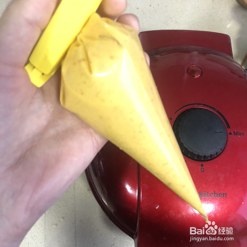 酥到掉渣的花生酱笑脸松饼