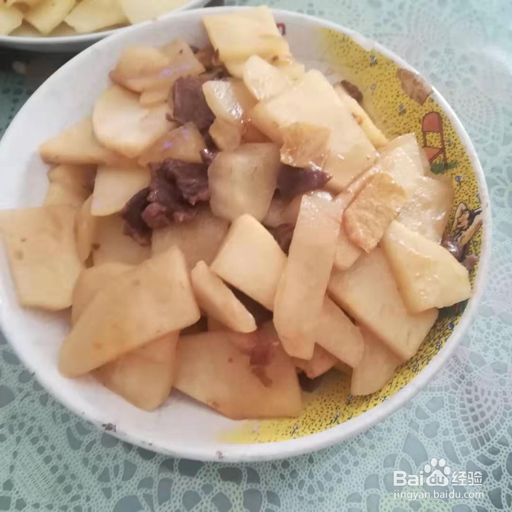 沙葛炒牛肉的做法