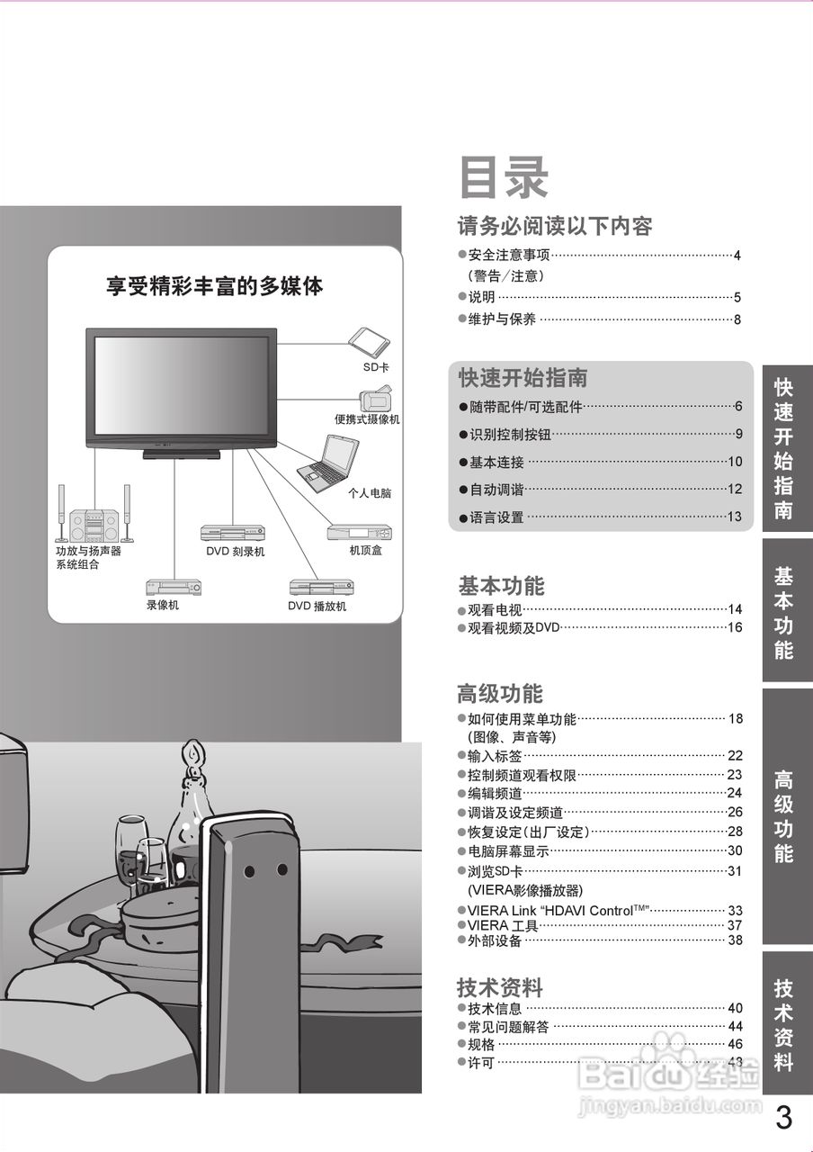 松下TH-P42X10C等离子彩电使用说明书:[1]