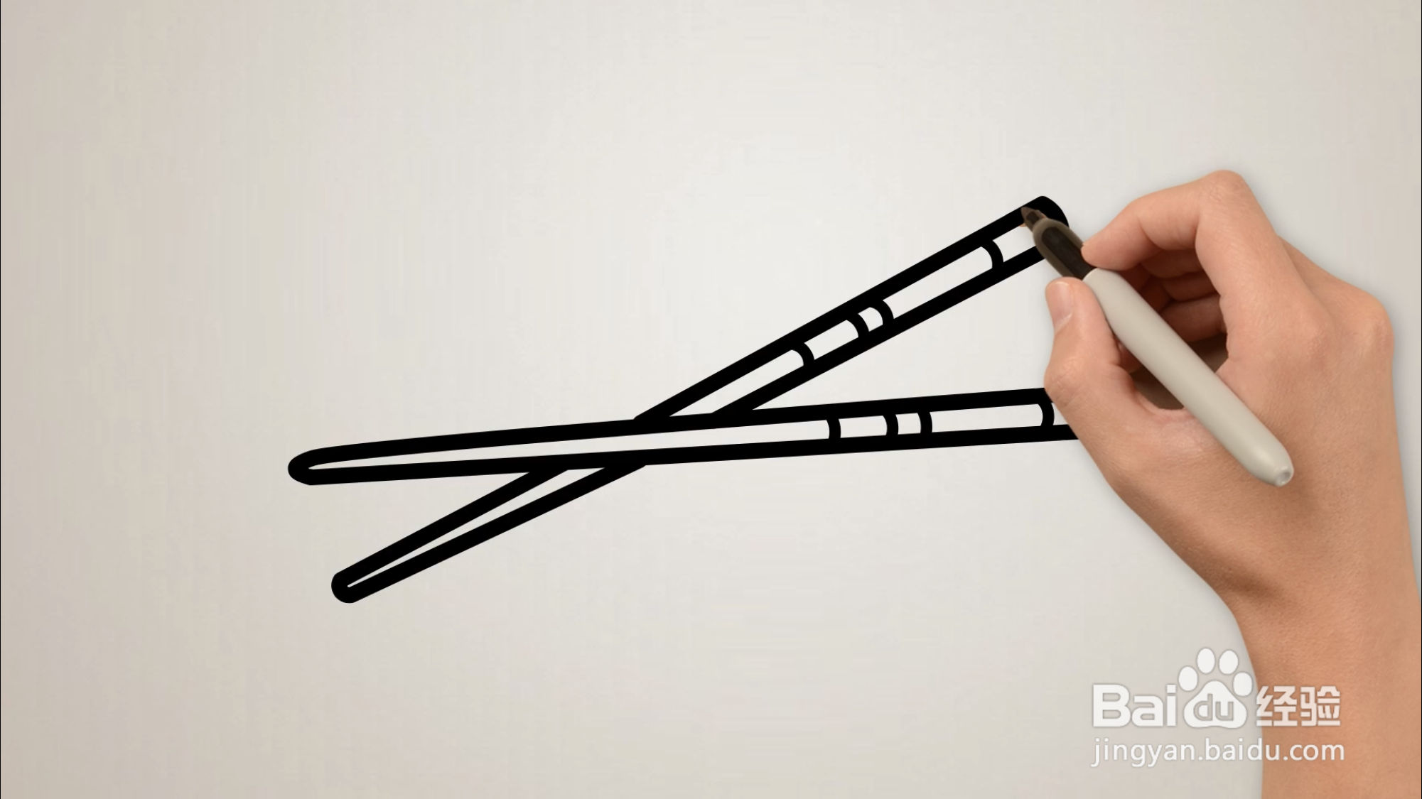 筷子怎么画步骤图片