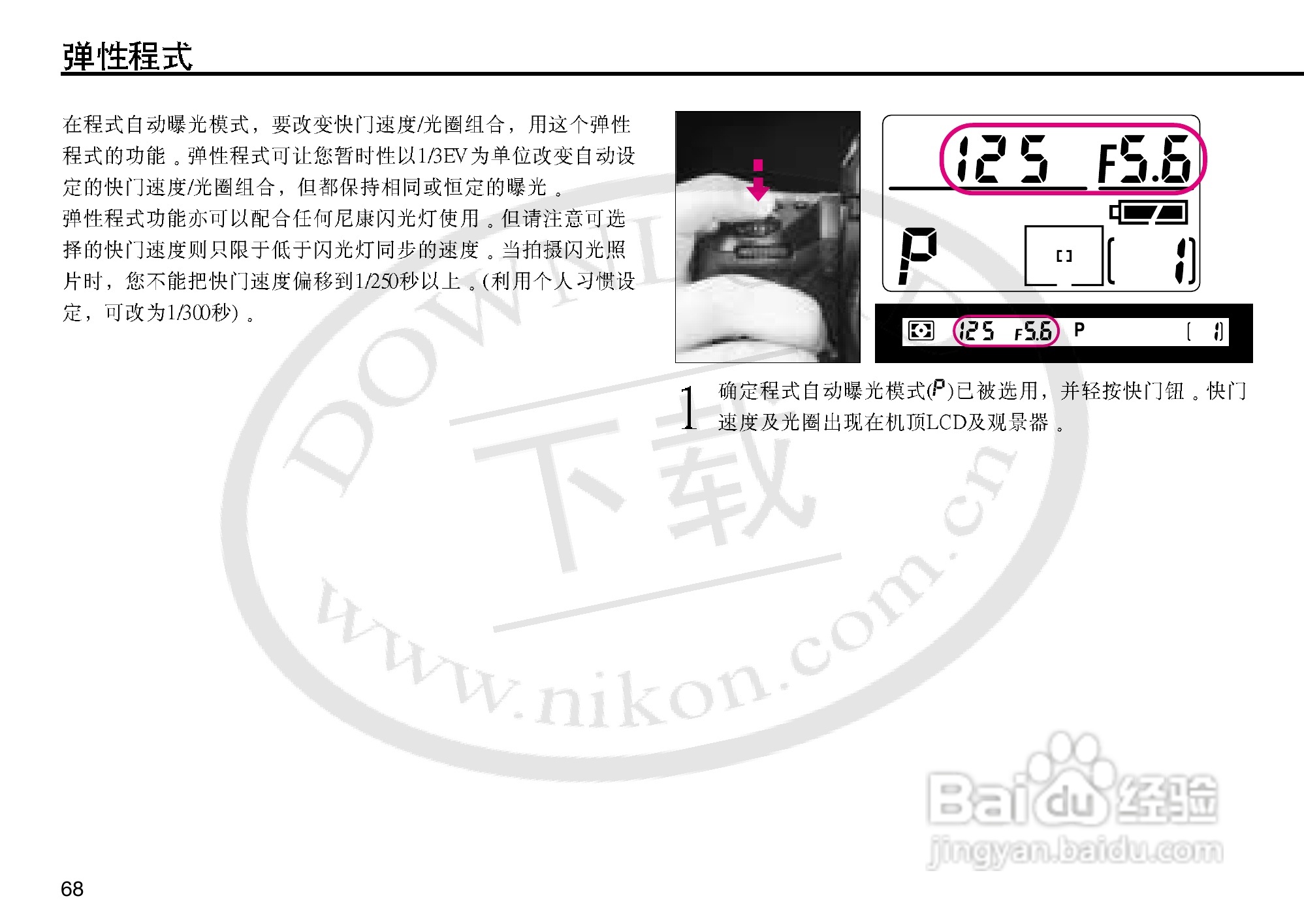 尼康F5数码相机使用说明书:[7]