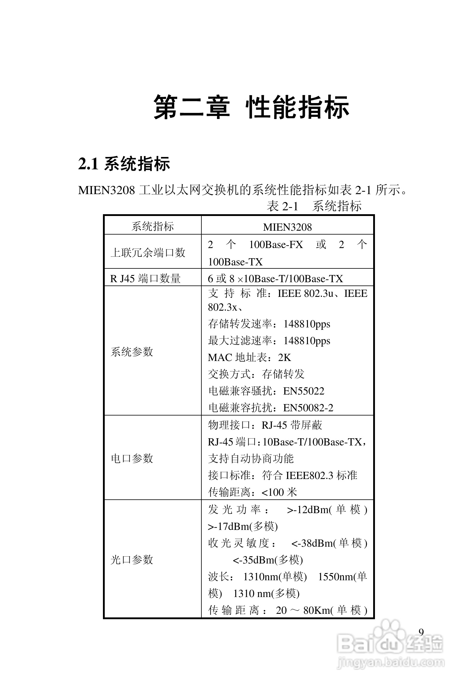 迈威冗余型MIEN3208工业以太网交换机用户手册:[1]