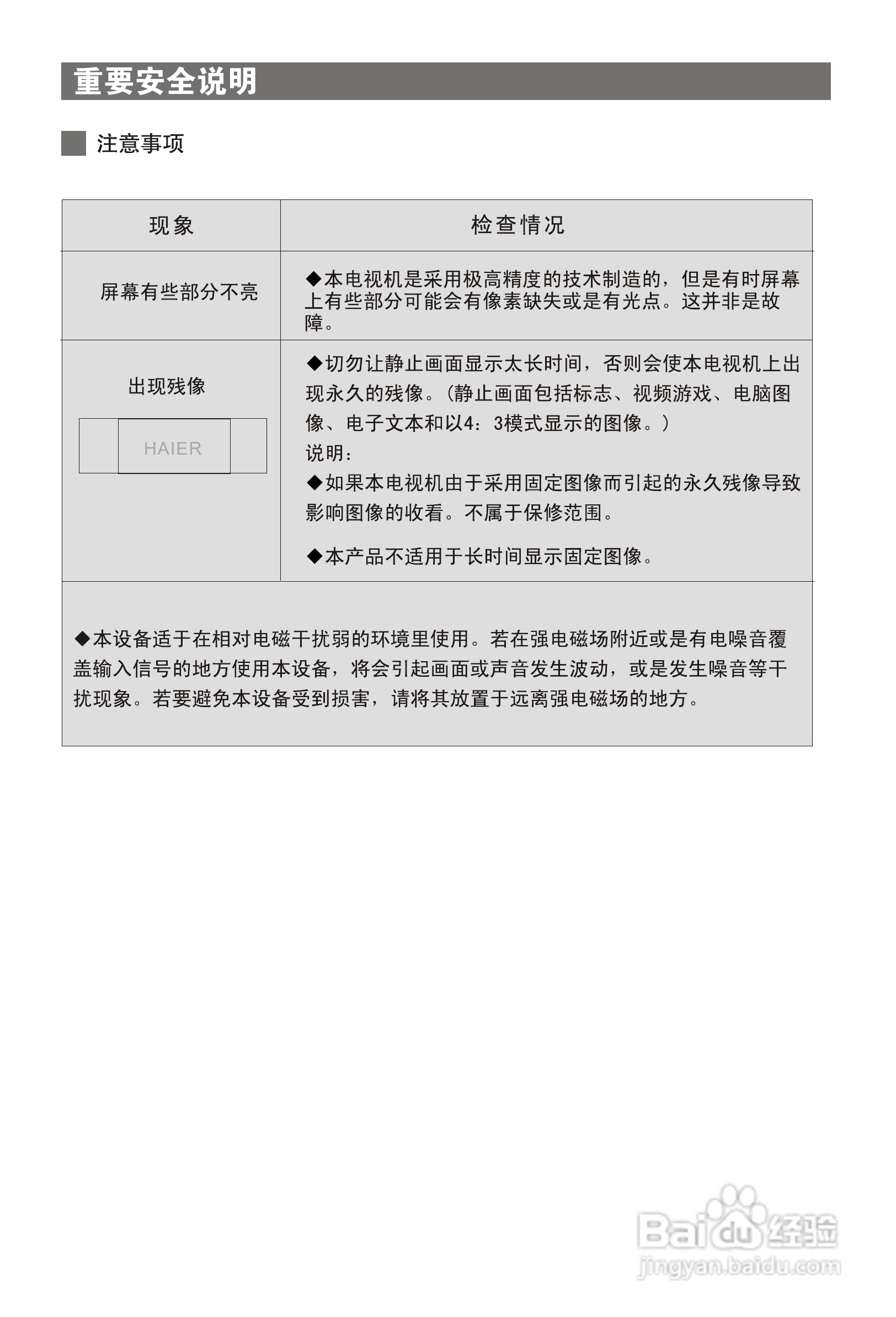 海尔L40R1液晶彩电使用说明书:[1]