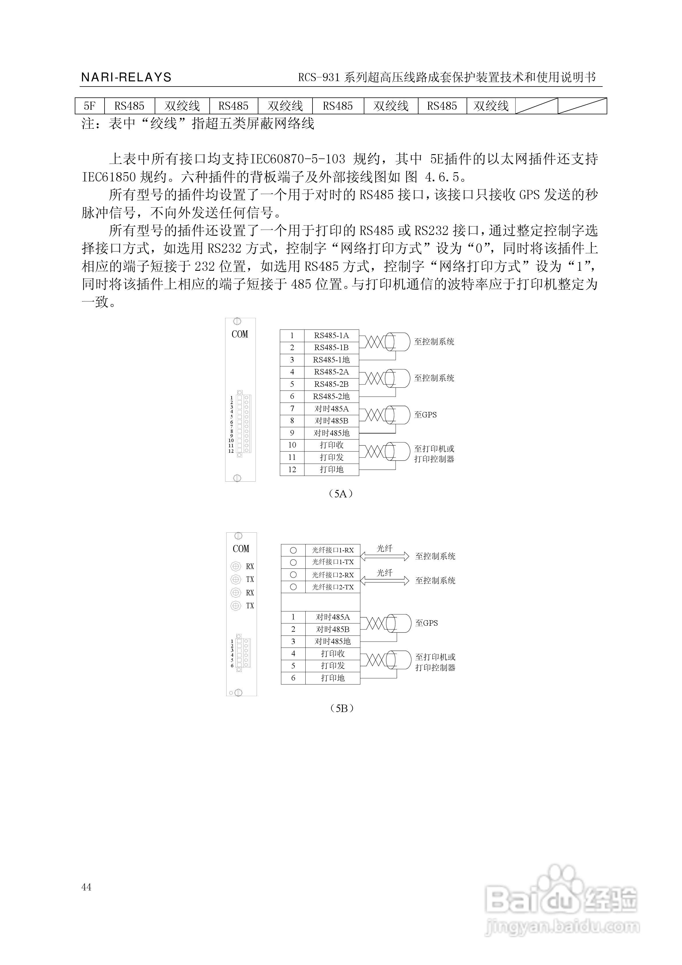 RCS-931超(特)高压输电线路电流差动保护装置说明书:[5]