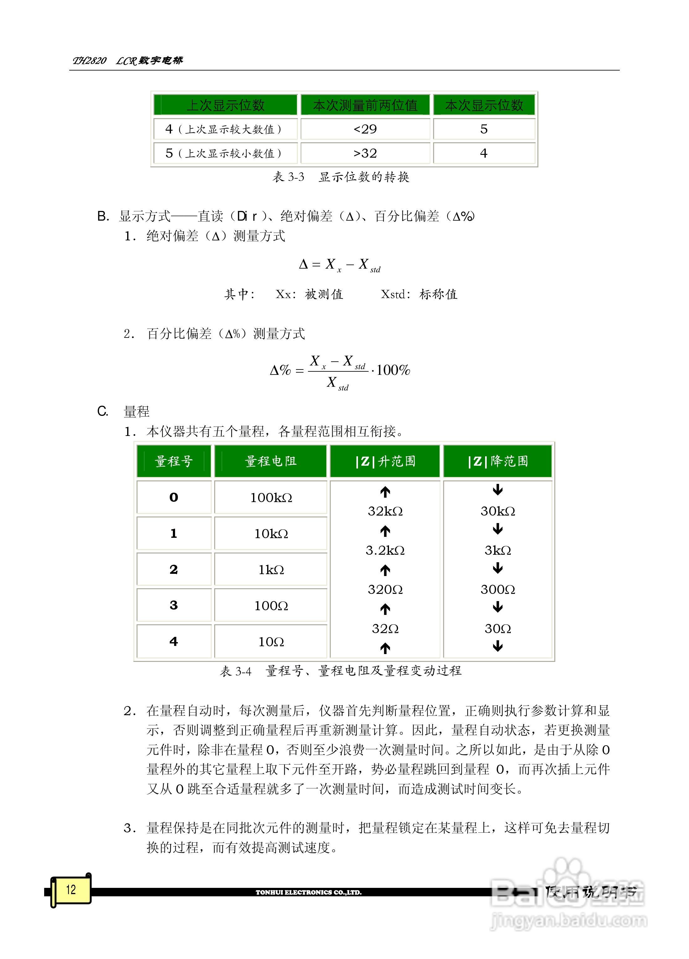锦流源电子TH2820 LCR数字电桥说明书:[2]