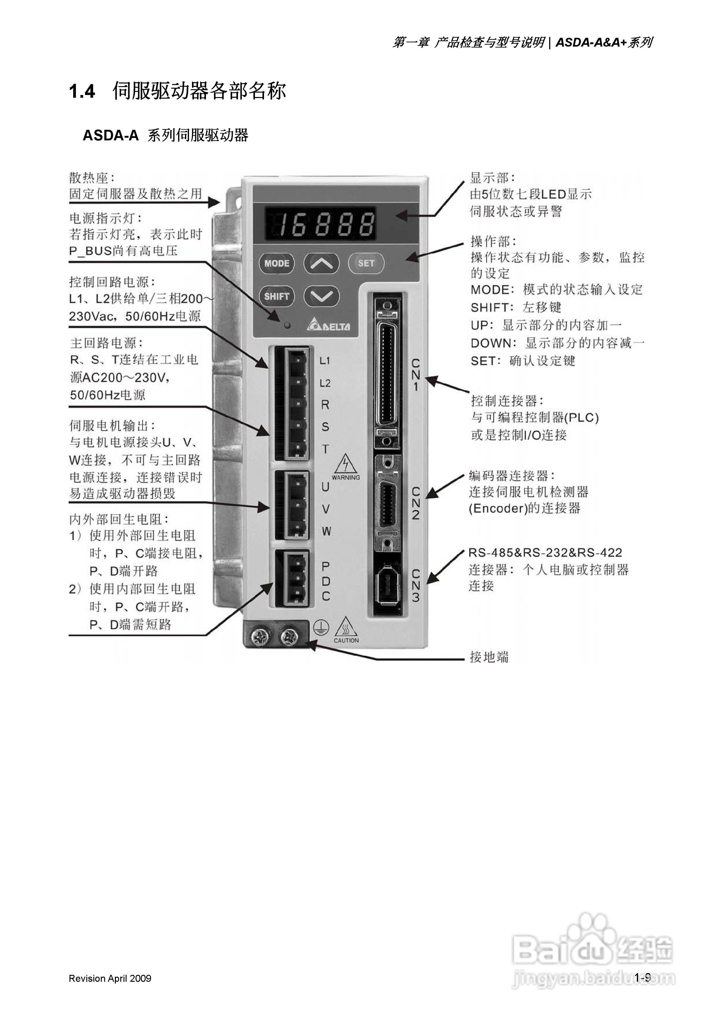 台达ASDA-A伺服驱动器使用手冊:[3]