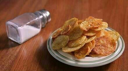 用微波炉自制薯片