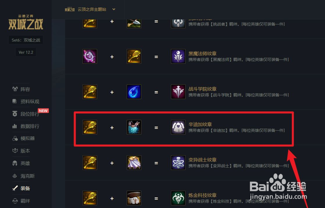 云顶之弈辛迪加转职合成攻略