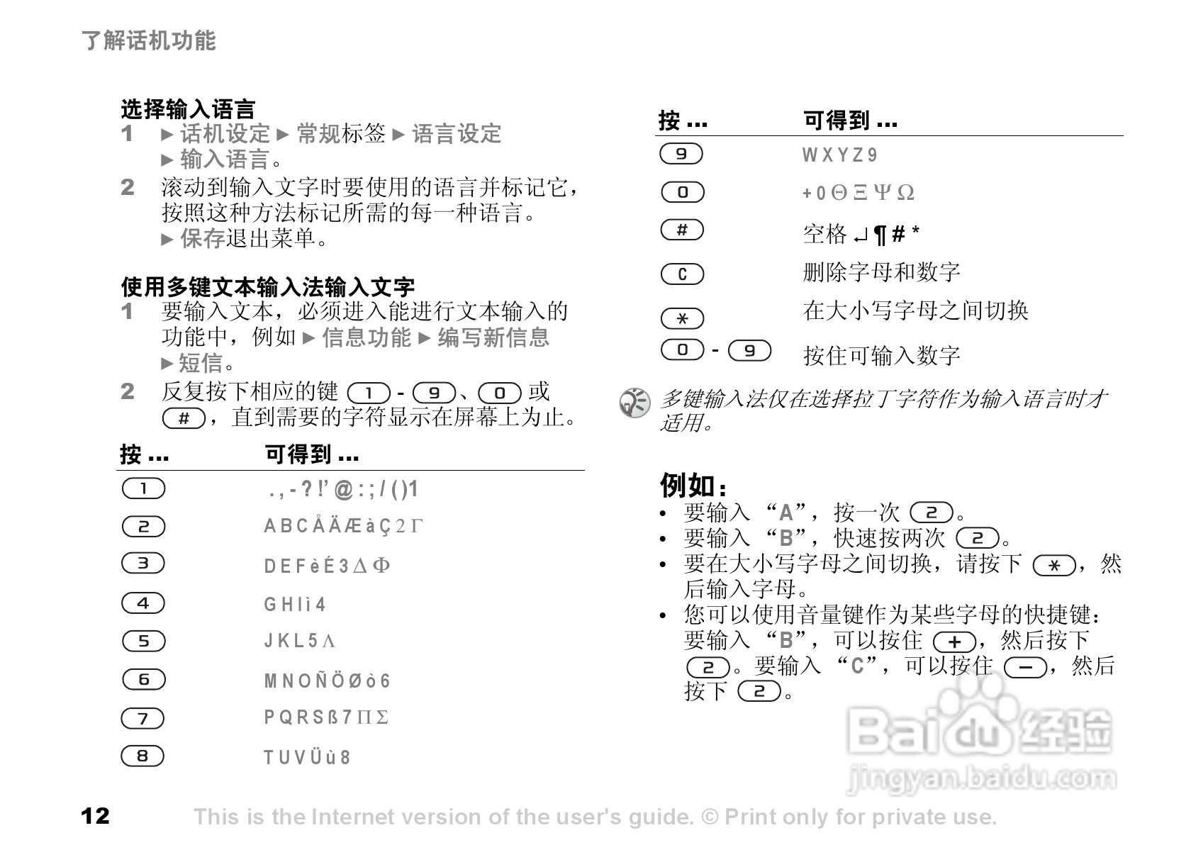 索尼爱立信K700C手机使用说明书:[2]