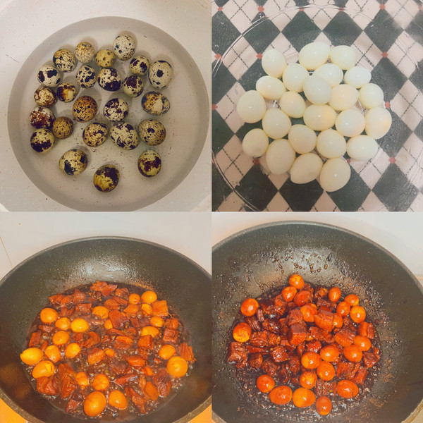 红烧肉闷鹌鹑蛋