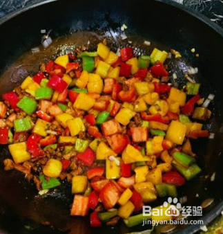 彩椒炒肉(柿子椒炒肉)