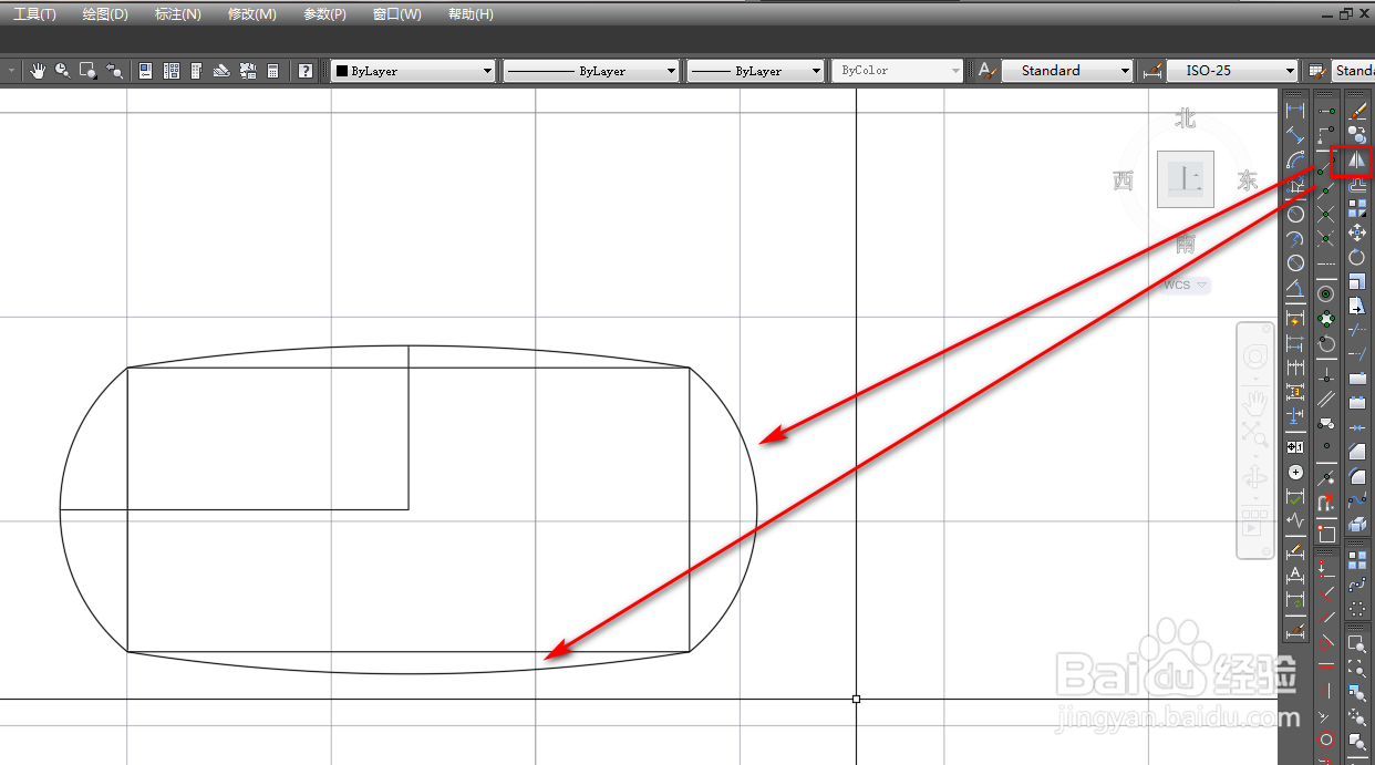 使用CAD绘制删除画面图形符号