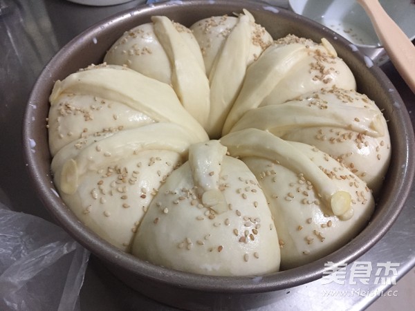 快手皇冠面包 一次发酵