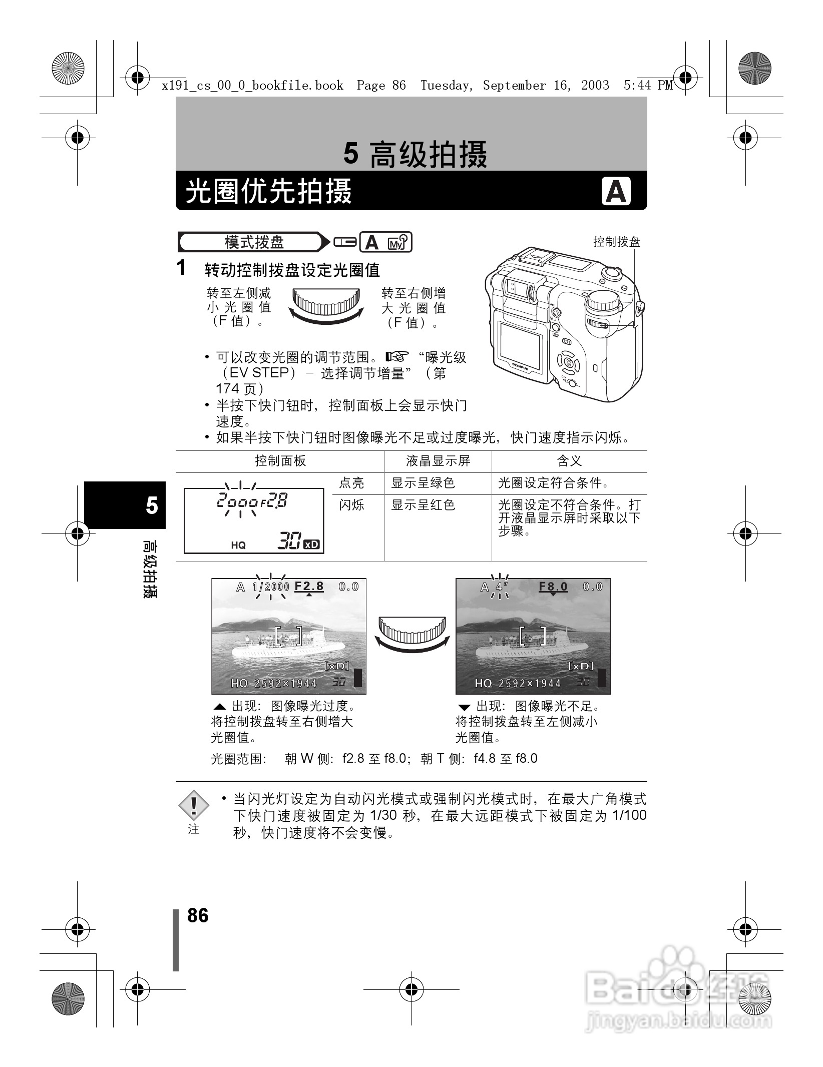 奥林巴斯 C-5060ZOOM数码相机说明书:[9]