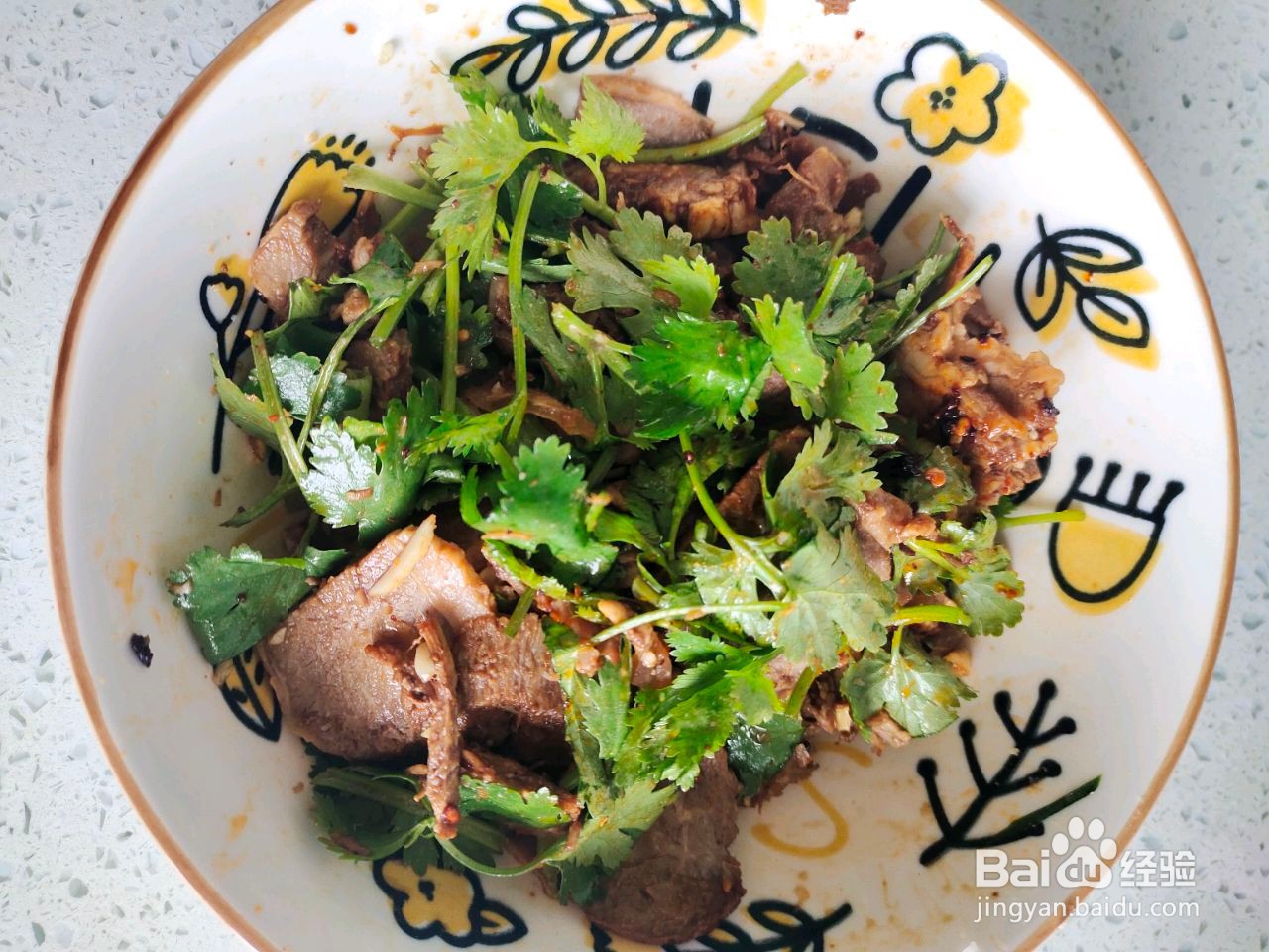 凉拌香菜牛肉的做法