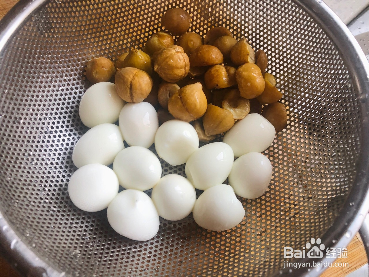 鹌鹑蛋烧栗子红烧肉的做法